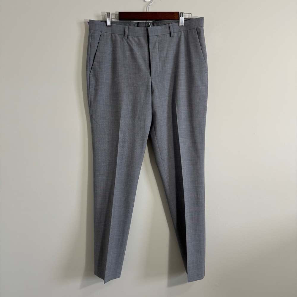 Express Men’s Performance Gray Trousers Extra Slim Size 32x32